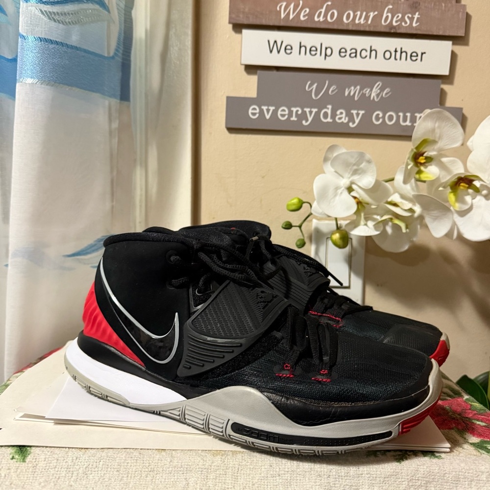 Nike Kyrie 6 Bred Mens Basketball Shoes
